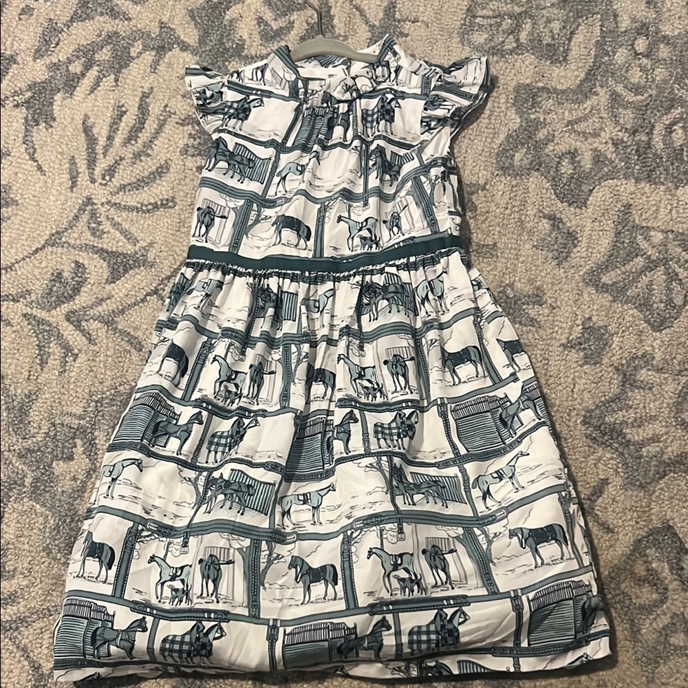 Janie and Jack Black and White Flutter Sleeve Sundress